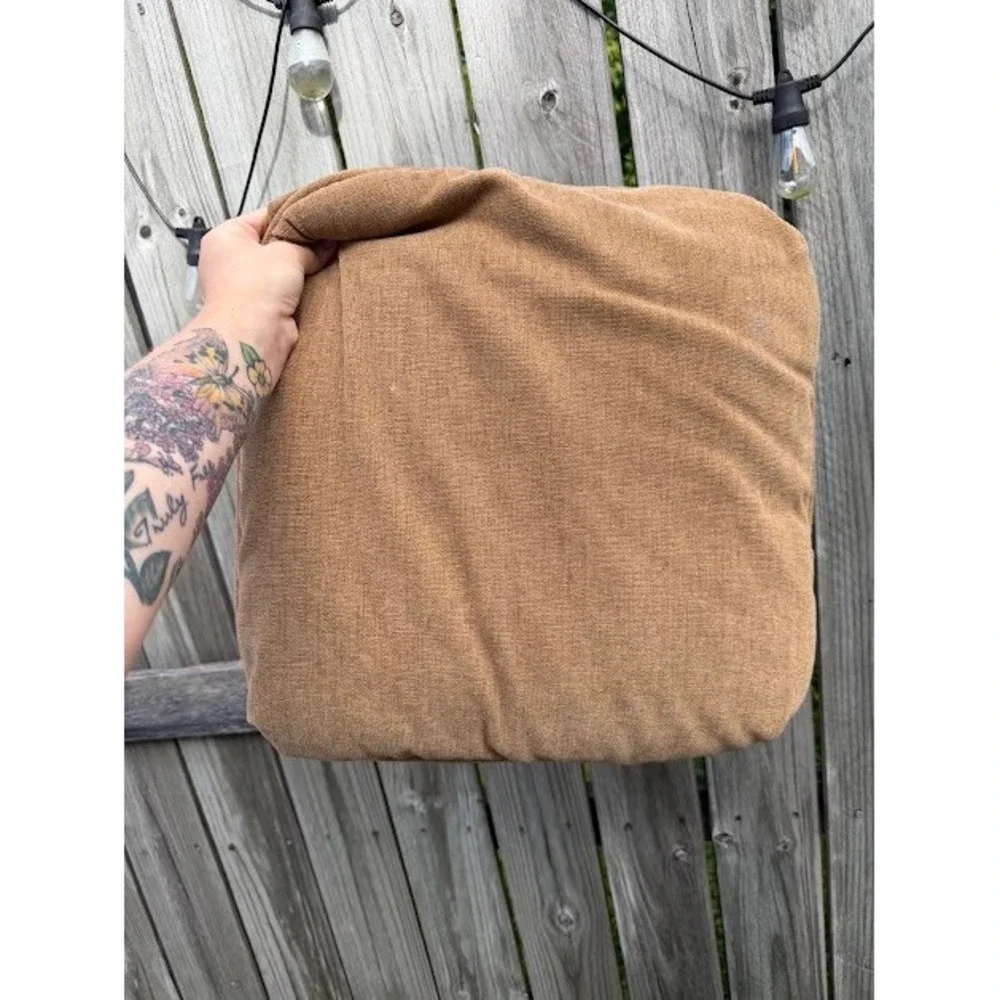 Boho Unbranded Throw Pillow Covers Unisex OS Brown Woven Textured Set of 2